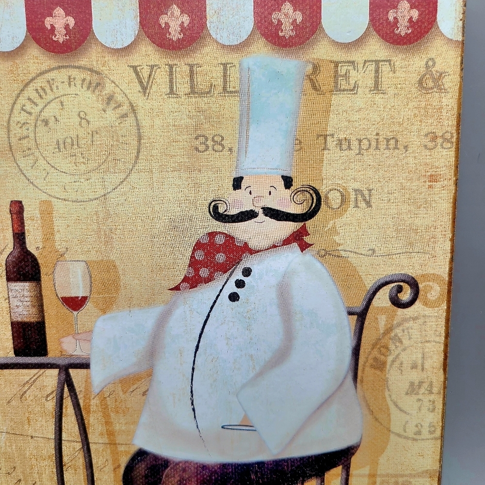 Bistro Fat Chef Wall Art - Picture 3 of 7